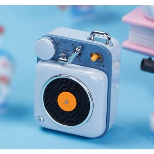 Small portable wireless retro desktop music player home bluetooth radio J03