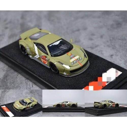 1:64 Scale Die-casting Resin 458 Zero War Edition Wide Body Modified Car Model Ornaments High-end Collection Scene Layout Gift