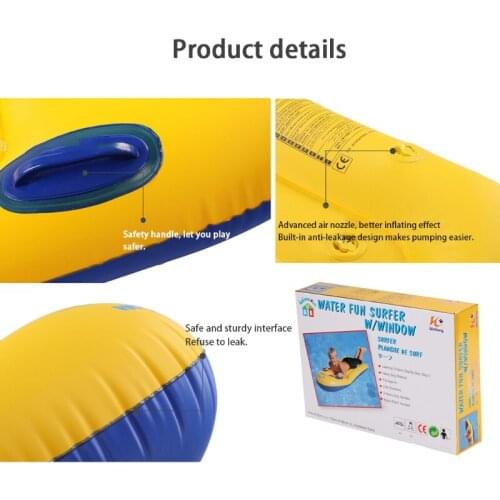 Surf Mat Inflatable Pool Float Row Toys for Pool Party/Game Travel/Swim Thicken Foldable for Family/Friend Swim Supplies 69HE