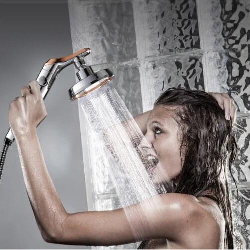 360° Rotating Water Saving Rain Body Shower Head with Handheld Spray High Pressure Detachable Best Shower Head Nozzle Sprayer