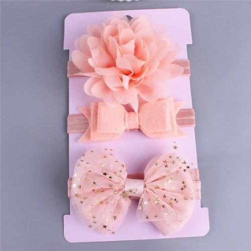 2020 New Baby Elastic Flower Headband Cute Bow Elastic Headbands Girls Bebe Bowknot Hairband Toddler Infants Accessories