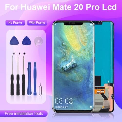 Catteny 6.39inch Display For Huawei Mate 20 Pro LCD With Touch Screen Panel Digitizer Assembly Replacement With Frame