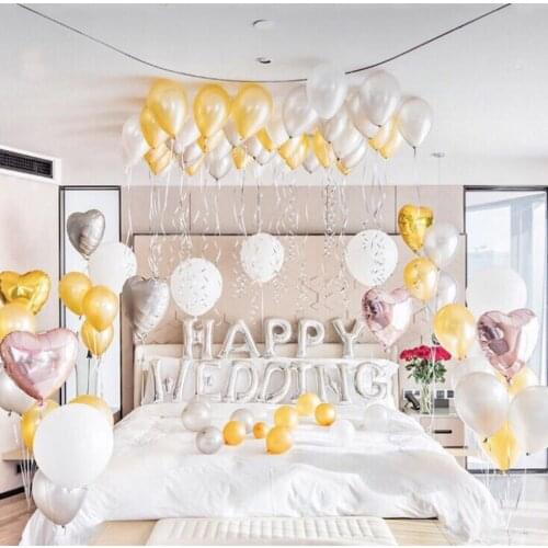 4pcs Factory Direct Sales Of 10 Inch Pearlescent Balloons Round Wedding Room Decoration Arrangement Balloons