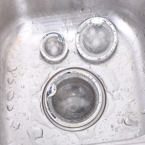 Leak Net Home Floor Drain Kitchen Sink Slag Stainless Steel Kitchen Sink Filter Kitchen Metal Sink Strainer Floor Drain 3 Size