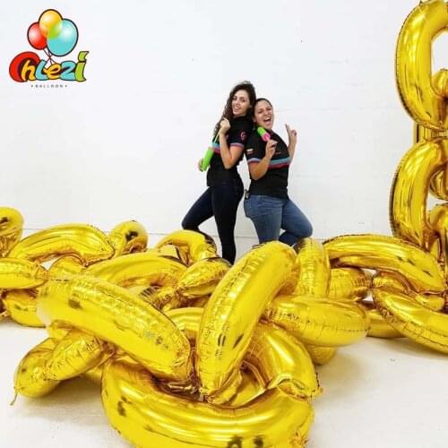 1pcs Large Chain Freely Stitched Wall Decor Foil Helium Balloon Birthday Party Wedding Grant Event Globos Kids Toys Baby Shower