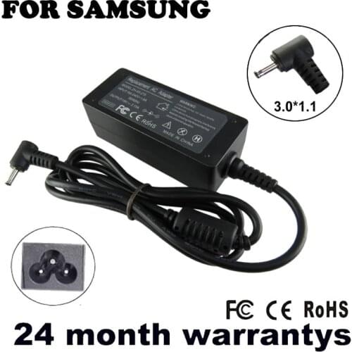 19V 2.1A 40W laptop AC power adapter charger for Samsung NP305U1A NP530U3B NP535U3C NP540U3C NP900X1B 3.0mm * 1.0mm