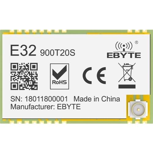 SX1276 UART LoRa Wireless Transmitter Module 868MHz 915MHz CDEBYTE E32-900T20S Long Communication Range 20dBm 5.5Km IPEX IoT DIY