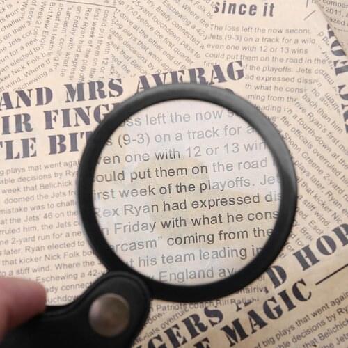 10X Portable Pocket Magnifier Foldable Read Jewelry Magnifying Glass Loupe Lens R9UC