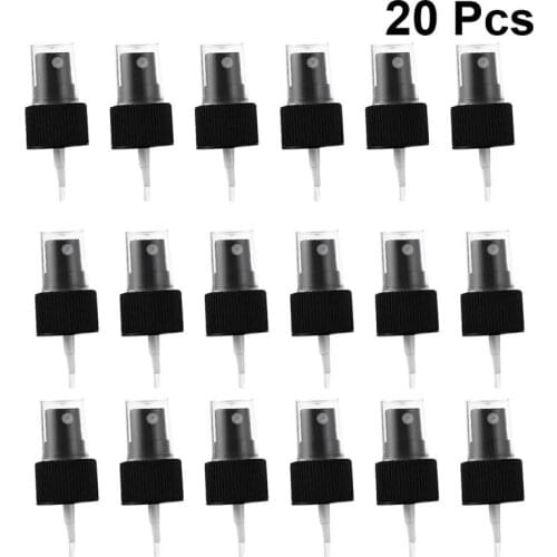 20pcs Perfume Spray Nozzle Accessories Bottles Spray Atomizer Part for 18mm Bottle Nozzle Replacement (black)