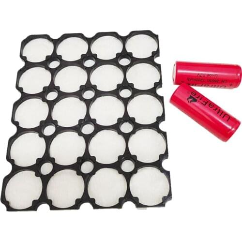 20PCS 32650 1x2Battery Holder Anti Vibration Cell Bracket for 32650 Battery Pack P82A