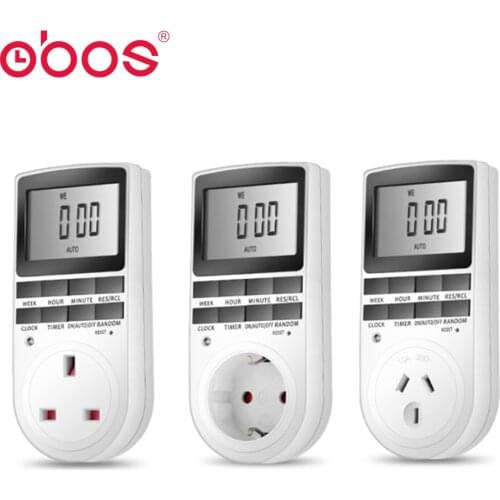 2019 beautiful good quality power socket timer 220V built-in battery digital socket timer 240V 230V 16A 15A 13A 10A 50Hz 60Hz