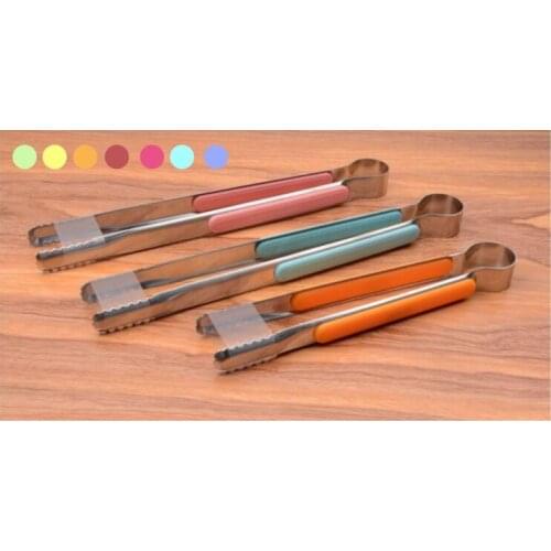 3PCS Stainless steel barbecue food clip Korean baked baked bread meat clip to hotel supplies multi-function clip