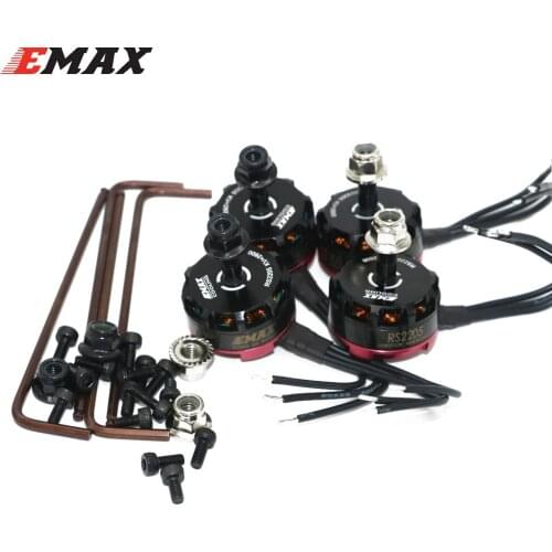 4pcs/lot Emax RS2205 2300KV/2600KV Brushless Motor For QAV200 210 250 FPV Quad Racing QAV R180 220 260 (2CW and 2CCW)