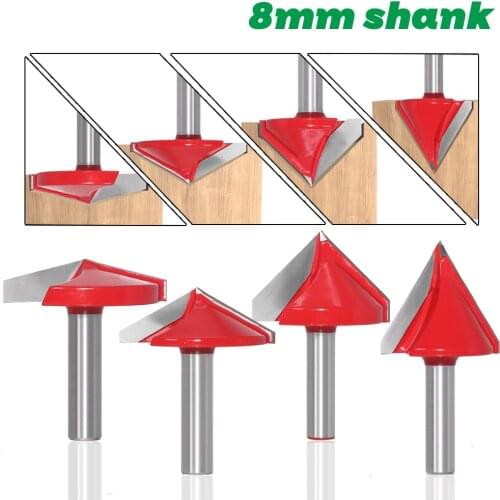 8mm with a 150-Degree Overview 3D Knife v xing dao threev dao Computer Carving Knife mu gong dao V-Shaped Milling Cutter