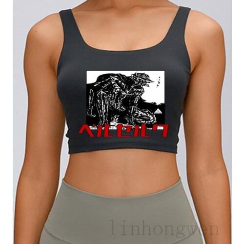Berserk Armor Japanese Anime Manga Techwear Tank Top Letter Summer Style Female Size S-4xl Trend Designer Tops Tee Vest