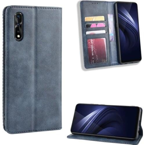 For vivo S1 Case vivo Z5 Z 5 Wallet Flip Style Vintage Skin Leather Phone Bag Cover For vivo S1 S 1/Z5 V1907 with Photo frame