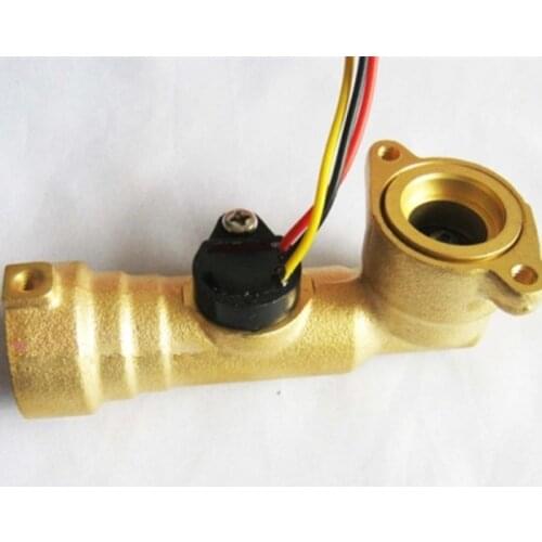 Water flow sensor Hall switch sensor boiler flowmeter for Water heaters drinking fountains G1/2 0.3-10l/min 2.0MPa DC3-24V