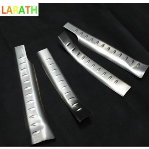 For Chevrolet Trax Tracker Stainless steel 2014 2015 Internal Scuff Plate Welcome Pedals running board moulding stickers 4pcs