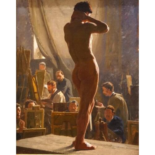 GOOD Decorative ART--TOP male men painter model print art painting body art GAY Withered painting ON CANVAS