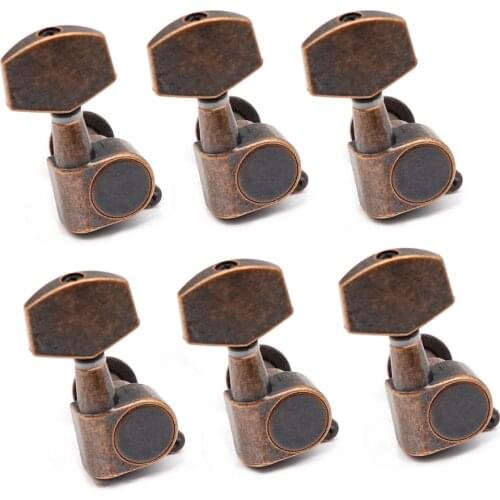 1set Red Copper Guitar Tuners Guitar Tuning Pegs Tuners Machine Head Generous handle Guitar Button