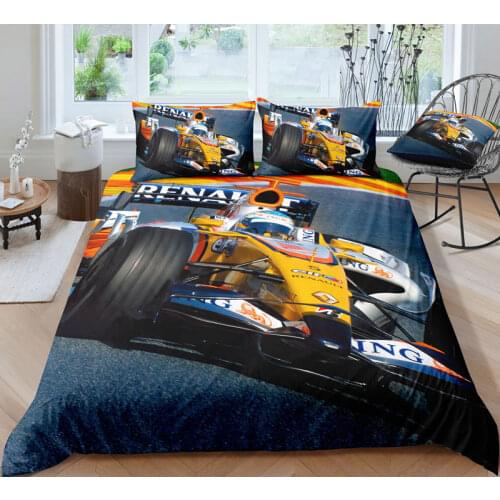 Racing Car Bedding Set Comforter Sport Cool Fashion 3D Print Luxury Queen King Single Duvet Cover Set Home Textile Decor Modern