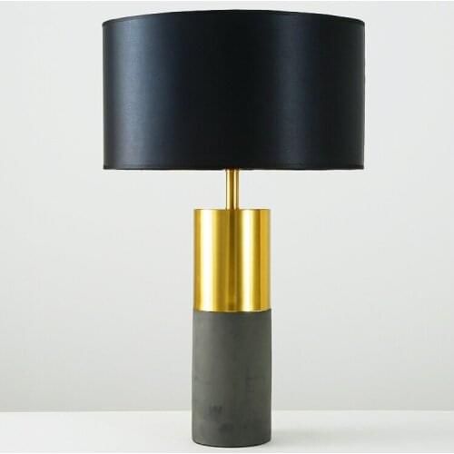 Led e27 Nordic Iron Fabric Cement LED Lamp.LED Light. Table Lamp.Desk Lamp.LED Desk Lamp For Bedroom Foyer