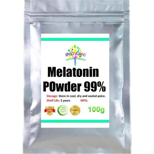 Melatonin (MT / MLT) 99% powder can improve sleep, delay aging and regulate hormones