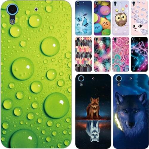 Soft Phone Case for HTC Desire 650 626 626S 626G 626W Cases Panda Funda Colorful Flower Silicone TPU Back Cover Shell