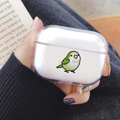 Chubby Cockatoo Parrot TPU Cover Case For AirPods Pro Case Bluetooth Case For Airpod 3 Earphone Accessories Skin