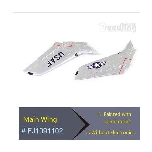 Main wing set for Freewing F105 F-105 64mm rc jet plane parts accessories toy