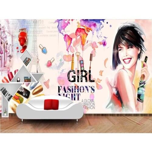 Custom mural photo wallpaper 3d European hand-painted beauty nail salon home decor living room Wallpaper for walls in rolls