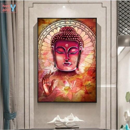 Buddha Wall Art Canvas Prints Abstract Buddhist Art Paintings On The Wall Posters and Prints Buddhism Wall Pictures Home Decor