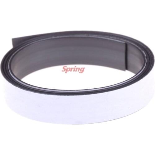 New 1 Meter/lot Anisotropy Rubber Magnet 10*1 mm with 3M self Adhesive Flexible Magnetic Strip Magnet Tape width 10mm thickness