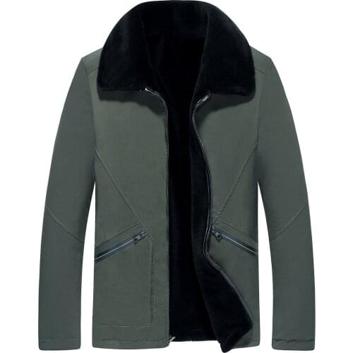 Real Fur Coat Mens Winter Jacket 100% Wool Fur Liner Parka Men Double-side Wear Warm Parkas Plus Size Veste LSY088308 MY1821