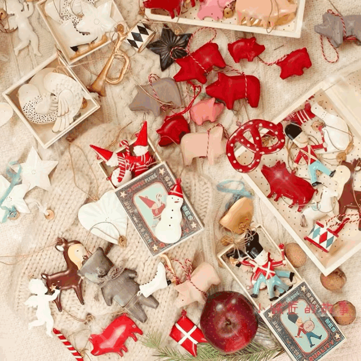 Christmas Party Nordic Christmas Decoration Metal Pendant Christmas Tree Room Party Holiday Decoration Ornaments