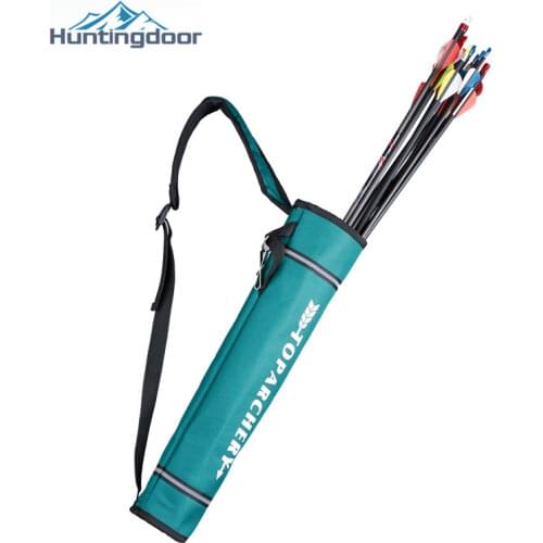 Arrow Quiver Bag Oxford Cloth Archery Bow Arrow Waist Hanging Adjusted Belt Arrow Holder Pouch for Hunting Shooting