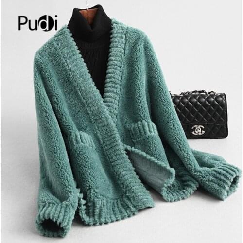 Aorice womens winter warm genuine wool fur coat lady girl real fur coats jacket over size parka tx904