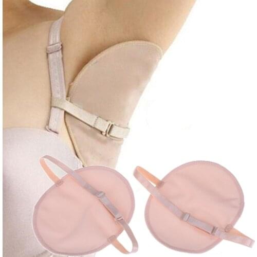 1 Pair New 2020 Underarm Sweat Shield Pad Washable Armpit Sweat Absorbing Guards Shoulder Strap Q31C31