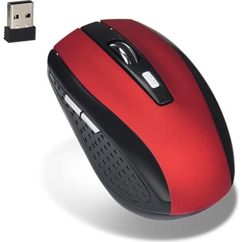 2.4GHZ Wireless Optical Mouse 6 Key for Games Office Leisure Use 1000 dpi