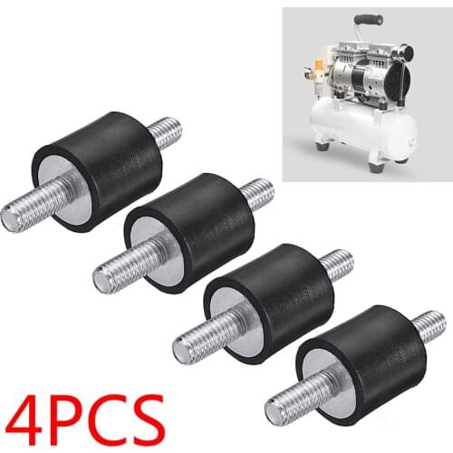 4pcs/lot M5 Anti Vibration Rubber Mounts 15x15mm Shock Damper For Air Compressors Water Pump