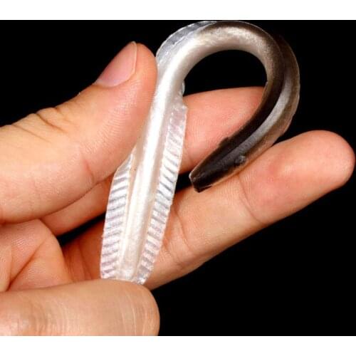 5 Pcs Big Soft Bait Sand Eel Fishing Lure Super Live Eels Loach 16cm/9.5g 12cm/5g Artificial Lures Rubber Feeder for Sea Fishing
