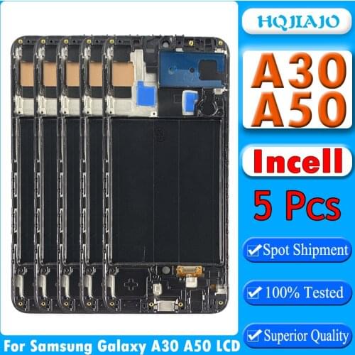 5pcs Incell For Samsung Galaxy A30 A50 LCD A305 / A505 Display Touch Screen Digitizer Assembly For Samsung A30 A50 Lcd