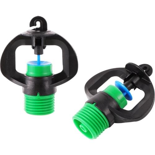 5 Pcs Garden Micro Watering Sprinklers 1/2" Male Thread Rotation Refraction Nozzles Agriculture Farm Greenhouse Irrigation Tool