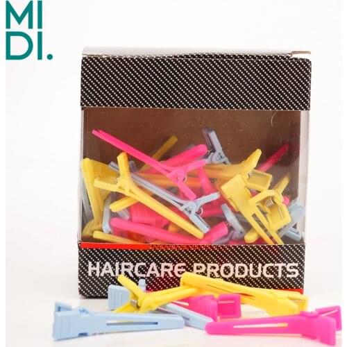 58 pcs/box Plastic Hair Clips 3 Colors Mix Flat Small Holding Hairstyle Clips Women Men Perm Hair Accessories Hairdressing Tool