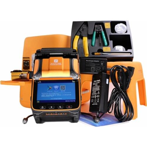 5S AI-9 Fusion splicer Machine 6 motors splicing machine with VFL OPM tool kits CE Marking free shipping