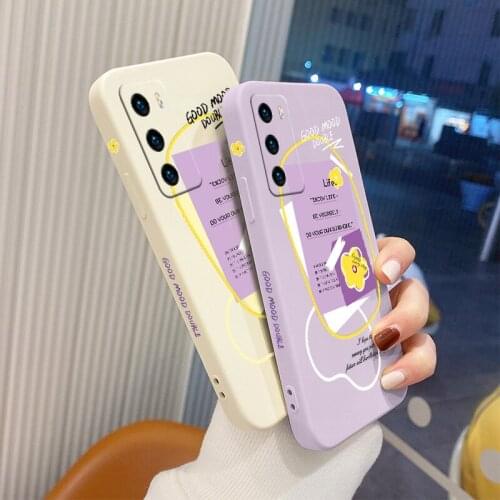 Flower Illustration Phone Case For Huawei P40 P40Lite P30 P20 Mate 40 40Pro 30 20 Pro Lite P Smart 2021 Y7a Silicone Cover