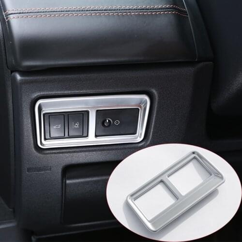 For Land Rover Discovery Sport ABS Chrome Interior Tail Door Switch Frame Cover Trim For Range Rover Sport 2014-2019