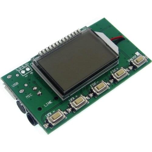 DSP PLL 87-108 MHz LCD Display FM Radio Wireless Microphone Stereo Transmitter / Receiver Module Bestseller Brand New