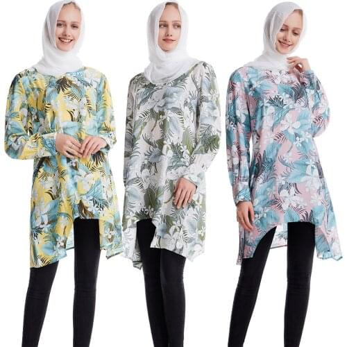 Eid Mubarek Muslim Fashion Floral Dubai Abaya Turkey Summer Dress Kaftan Caftan Islam Clothing For Women Robe Femme Ete Vestidos