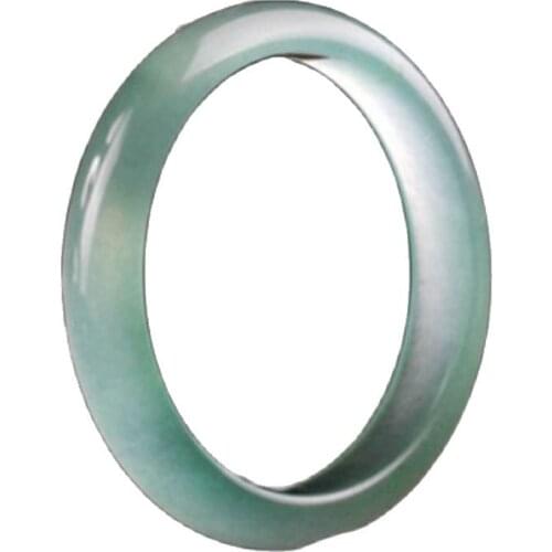 Chinese Hand-Carved Natural Jadeite Jade Bracelet 62mm Bulk Wholesale